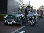 Shingo Matsui with his Harley Davidson in Tokyo